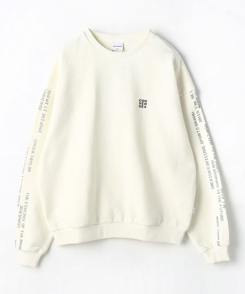 CONVERSE(コンバース)の「【CONVERSE】裏毛スウェット プルオーバー(Tシャツ/カットソー・レディース・ブラウン/オフホワイト・FREE)」の6枚目の写真