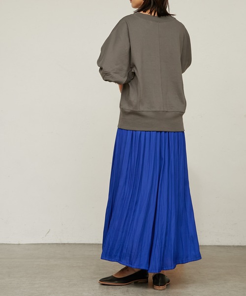 BONbazaar（ボンバザール）の「【通年使えるロングセラーアイテム】ギャザーガウチョパンツ（その他パンツ・レディース・ブルー/チャコールグレー/パープル・FREE）」の7枚目の写真