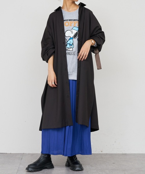 BONbazaar（ボンバザール）の「【通年使えるロングセラーアイテム】ギャザーガウチョパンツ（その他パンツ・レディース・ブルー/チャコールグレー/パープル・FREE）」の5枚目の写真