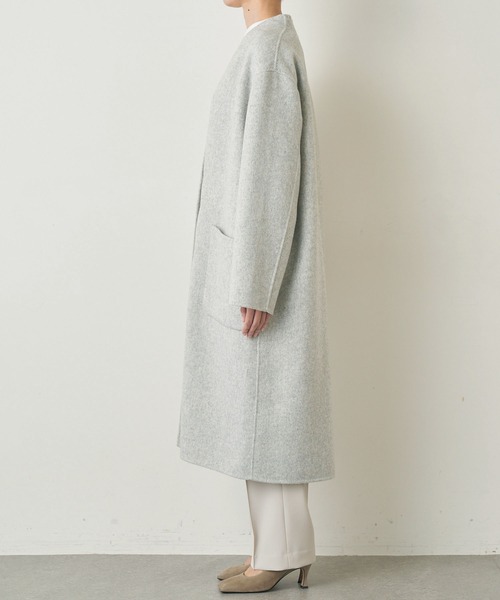 Whim Gazette（ウィムガゼット）の「ビーバーリバーコート（ノーカラー