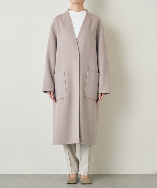 Whim Gazette（ウィムガゼット）の「ビーバーリバーコート（ノーカラー