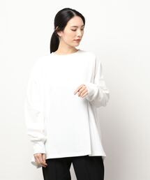 オーバーサイズドルマンスリットロンTee