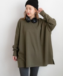 PICHI（ピイチ）の「オーバーサイズドルマンスリットロンTee（Tシャツ/カットソー）」