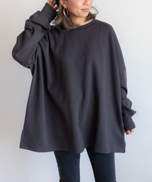 PICHI（ピイチ）の「オーバーサイズドルマンスリットロンTee（Tシャツ/カットソー）」