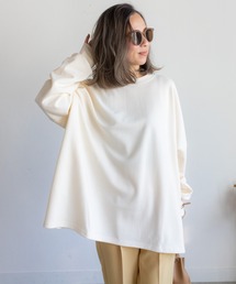 オーバーサイズドルマンスリットロンTee
