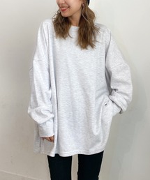 PICHI（ピイチ）の「オーバーサイズドルマンスリットロンTee（Tシャツ/カットソー）」