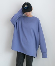 オーバーサイズドルマンスリットロンTee