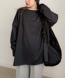 PICHI（ピイチ）の「オーバーサイズドルマンスリットロンTee（Tシャツ/カットソー）」