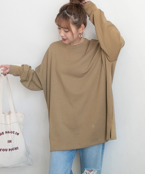 PICHI（ピイチ）の「オーバーサイズドルマンスリットロンTee（T