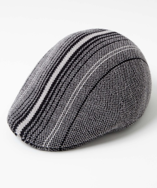 KANGOL(カンゴール)の「WEGO/Birds Eye Stripe 507(キャスケット・メンズ・グレー系その他4/ブラウン系その他4・FREE)」の4枚目の写真