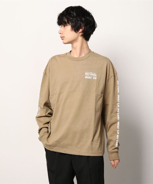 rip curl(リップカール)の「【RIPCURL / リップカール】HEAVY LS TEE バックプリントロングTシャツ / ユニセックス(Tシャツ/カットソー・メンズ・ベージュ/オフホワイト・MEDIUM/LARGE/X-LARGE)」の8枚目の写真