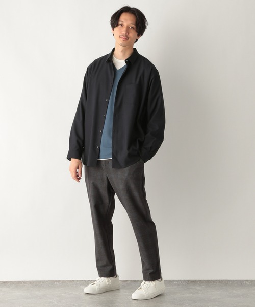 GLOBAL WORK（グローバルワーク）の「KEEP EASYシャツ/228915（シャツ/ブラウス・メンズ・ネイビー/ブラウン系その他/ホワイト系その他2・SMALL/MEDIUM/LARGE）」の11枚目の写真