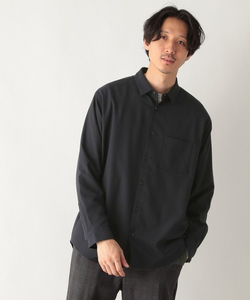 GLOBAL WORK（グローバルワーク）の「KEEP EASYシャツ/228915（シャツ/ブラウス・メンズ・ネイビー/ブラウン系その他/ホワイト系その他2・SMALL/MEDIUM/LARGE）」の14枚目の写真