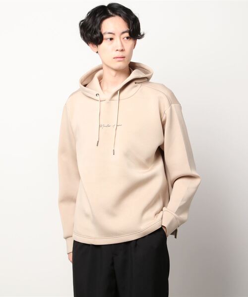 MEN'S MELROSE(メンズメルローズ)の「MASTER FRAME ダンボールニットパーカー(パーカー・メンズ・ブルー/ピンクベージュ/ベージュ/ブラック・3/4)」の3枚目の写真