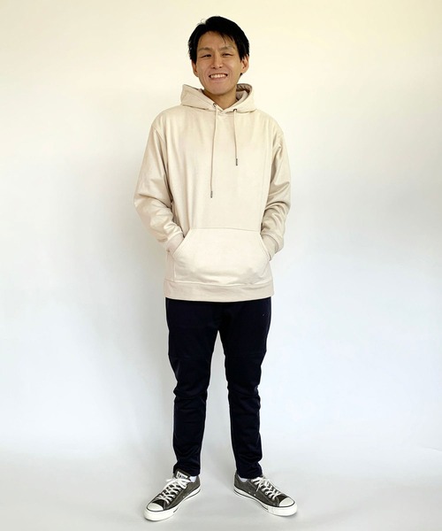 Grand PARK（グランドパーク）の「裏ジャギースエードプルパーカー（パーカー・メンズ・ベージュ/グレー/アイボリー・MEDIUM/LARGE）」の16枚目の写真