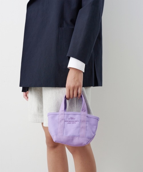 JANESMITH（ジェーンスミス）の「JANESMITH ジェーンスミス / TOTE BAG MINI ミニトートバッグ / 22SBG-#154S（トートバッグ・レディース・バイオレット/オレンジ系その他/ナチュラル・FREE）」の2枚目の写真