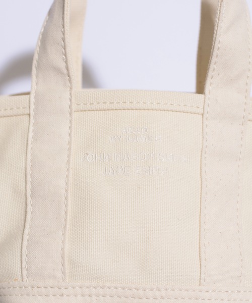 JANESMITH（ジェーンスミス）の「JANESMITH ジェーンスミス / TOTE BAG MINI ミニトートバッグ / 22SBG-#154S（トートバッグ・レディース・バイオレット/オレンジ系その他/ナチュラル・FREE）」の5枚目の写真