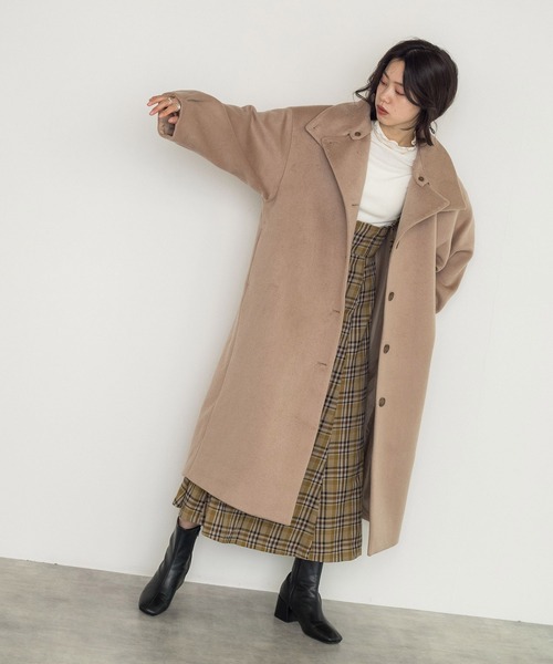 w closet（ダブルクローゼット）の「ランダムテレコハイネックプルオーバー（Tシャツ/カットソー・レディース・ブラック/オフホワイト/ライム・FREE）」の10枚目の写真