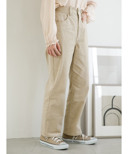 SLURR（スラ―）の「コーデュロイパンツ（その他パンツ・レディース・モカ/ライトグリーン/アイボリー・FREE）」の16枚目の写真