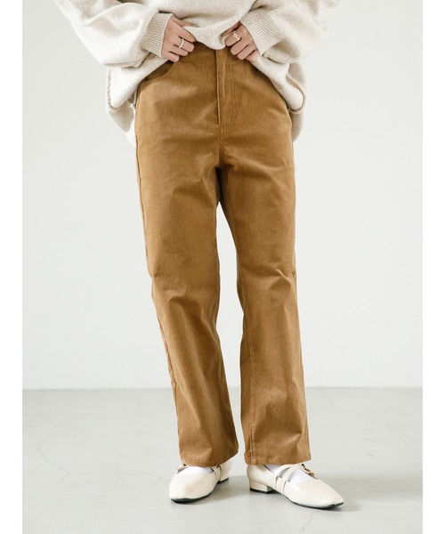 SLURR（スラ―）の「コーデュロイパンツ（その他パンツ・レディース・モカ/ライトグリーン/アイボリー・FREE）」の21枚目の写真