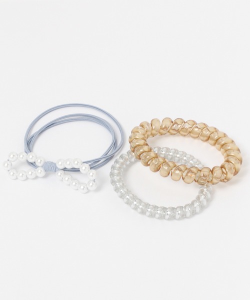 GLOBAL WORK（グローバルワーク）の「キラキラ＊ヘアアレンジSET/256409（ヘアゴム・キッズ・ライトパープル/スカイブルー・FREE）」の3枚目の写真