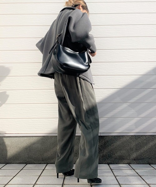 Q（キュー）の「アシメラップベルトパンツ（その他パンツ・レディース・オリーブ/ピンク・MEDIUM）」の9枚目の写真