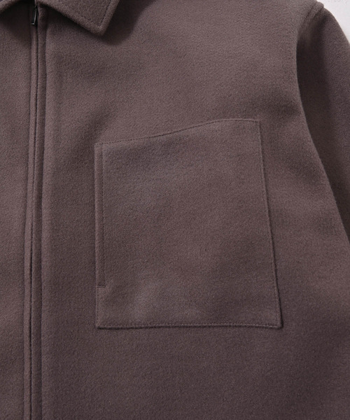 NIDO（ニド）の「ニットメルトンジャケット（その他アウター・メンズ・ブラック/ブラウン/グレイッシュベージュ・MEDIUM/LARGE）」の17枚目の写真