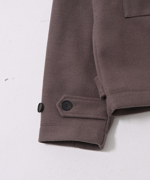 NIDO（ニド）の「ニットメルトンジャケット（その他アウター・メンズ・ブラック/ブラウン/グレイッシュベージュ・MEDIUM/LARGE）」の18枚目の写真