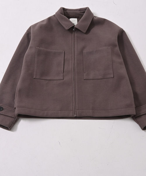 NIDO（ニド）の「ニットメルトンジャケット（その他アウター・メンズ・ブラック/ブラウン/グレイッシュベージュ・MEDIUM/LARGE）」の19枚目の写真