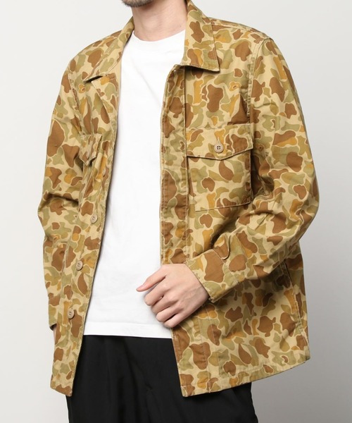 Maison Kitsune(メゾンキツネ)の「Camp Print Camo Military Jacket(ミリタリージャケット・メンズ・カーキ系/ベージュ系その他・XL/L/S/M/XS)」の10枚目の写真