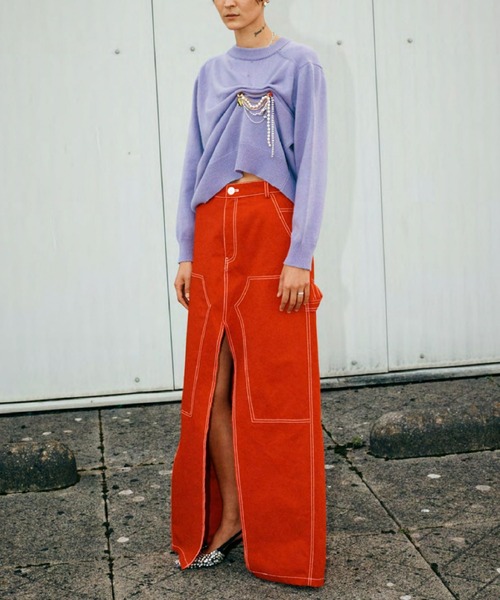 MERYLL ROGGE メリルロッゲ 赤 カシミヤ ニット カーディガン M MERYLL ROGGE メリルロッゲ 赤 カシミヤ ニット カーディガン M