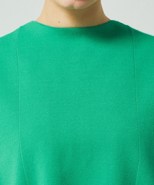 Lui's（ルイス）の「切替デザインダブルジャガードベスト（ベスト・レディース・グリーン/オフホワイト/ブラック・FREE）」の8枚目の写真