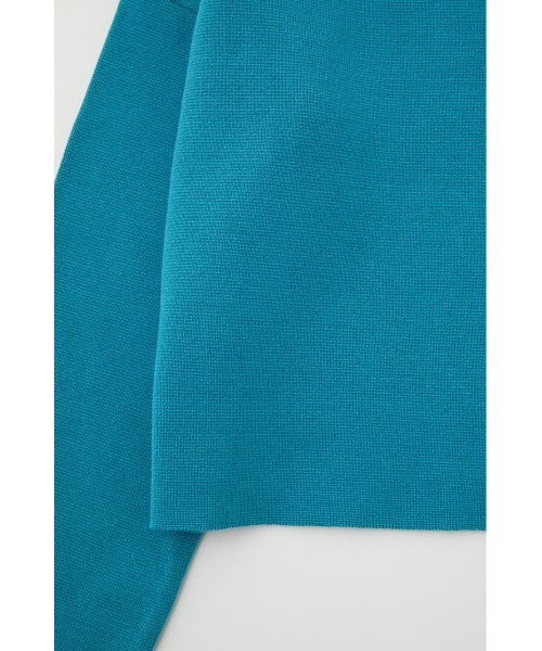 MOUSSY（マウジー）の「HOODIE KNIT トップス（ニット/セーター・レディース・ブラック/オフホワイト/ターコイズブルー・FREE）」の9枚目の写真