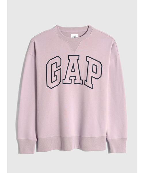GAP(ギャップ)の「オーバーサイズ GAPロゴ クルーネック スウェット(スウェット・メンズ・パープル/オフホワイト・M/S/XS/L/XL/XXS)」の4枚目の写真