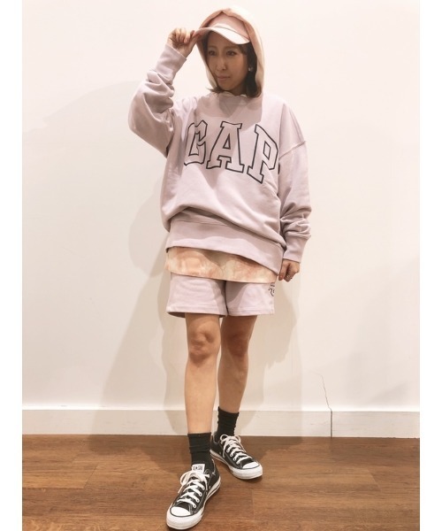 GAP(ギャップ)の「オーバーサイズ GAPロゴ クルーネック スウェット(スウェット・メンズ・パープル/オフホワイト・M/S/XS/L/XL/XXS)」の17枚目の写真