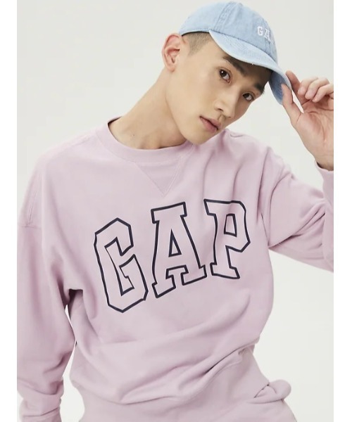 GAP(ギャップ)の「オーバーサイズ GAPロゴ クルーネック スウェット(スウェット・メンズ・パープル/オフホワイト・M/S/XS/L/XL/XXS)」の22枚目の写真
