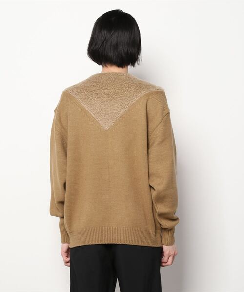 MR.GENTLEMAN(ミスタージェントルマン)の「BOA COLLAR KNIT(ニット/セーター・メンズ・ベージュ/グレー/オリーブ・SMALL/MEDIUM/LARGE)」の10枚目の写真
