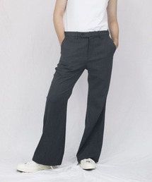 【VOAAOV】 wool like polyester flare pants