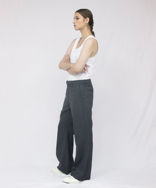 VOAAOV(ヴォアーブ)の「【VOAAOV】 wool like polyester flare pants(その他パンツ・メンズ・チャコールグレー/ブラック/ブラウン・1/2)」の7枚目の写真