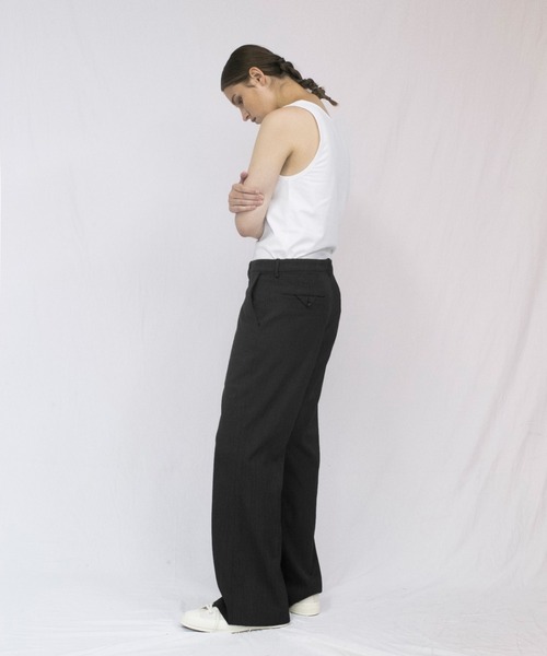 VOAAOV(ヴォアーブ)の「【VOAAOV】 wool like polyester flare pants(その他パンツ・メンズ・チャコールグレー/ブラック/ブラウン・1/2)」の10枚目の写真