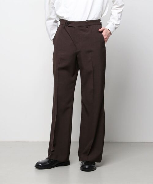 VOAAOV(ヴォアーブ)の「【VOAAOV】 wool like polyester flare pants(その他パンツ・メンズ・チャコールグレー/ブラック/ブラウン・1/2)」の11枚目の写真