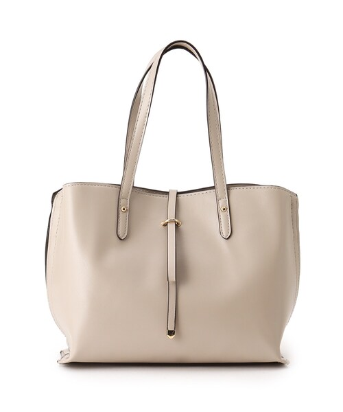 DRESKIP（ドレスキップ）の「◆【通勤/セレモニー】あおりポケットトート【抗菌防臭裏地】（トートバッグ・レディース・ブラック/グレー/ベージュ・00）」の2枚目の写真