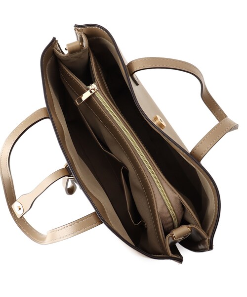 DRESKIP（ドレスキップ）の「◆【通勤/セレモニー】あおりポケットトート【抗菌防臭裏地】（トートバッグ・レディース・ブラック/グレー/ベージュ・00）」の4枚目の写真