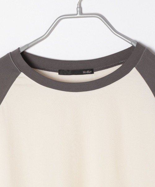 Heather(ヘザー)の「ラグランTEE 267119(Tシャツ/カットソー・レディース・ブラック/ベージュ/ピンク・FREE)」の5枚目の写真