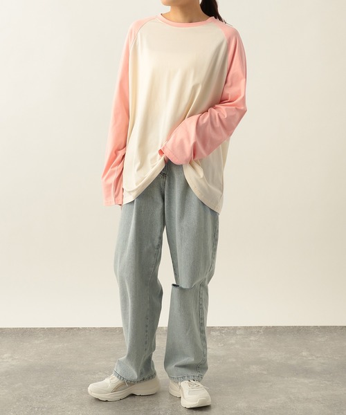 Heather(ヘザー)の「ラグランTEE 267119(Tシャツ/カットソー・レディース・ブラック/ベージュ/ピンク・FREE)」の20枚目の写真