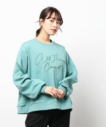 Samansa Mos2 | 裏起毛コード刺繍スウェット(スウェット)