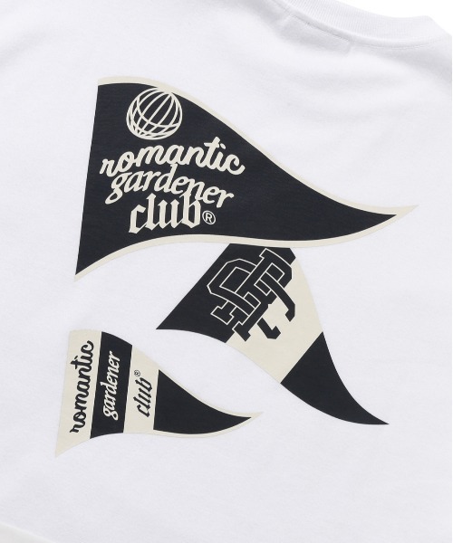 ROMANTIC CROWN(ロマンティッククラウン)の「【ROMANTIC CROWN】RC CLUB FLAG LONG SLEEVE / RC CLUB フラッグ グラフィック ロングスリーブ Tシャツ(Tシャツ/カットソー・メンズ・ブラック/ホワイト・MEDIUM/LARGE/SMALL/X-LARGE)」の13枚目の写真