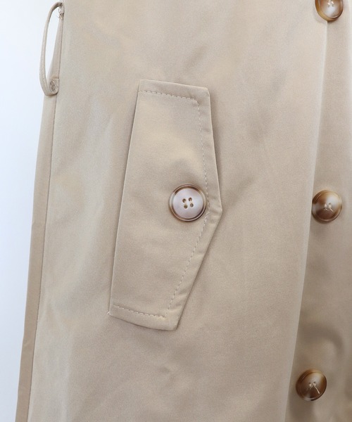 BLUEEAST(ブルーイースト)の「ボリュームスリーブトレンチコート(トレンチコート・レディース・ベージュ/カーキ/アイボリー・MEDIUM)」の9枚目の写真