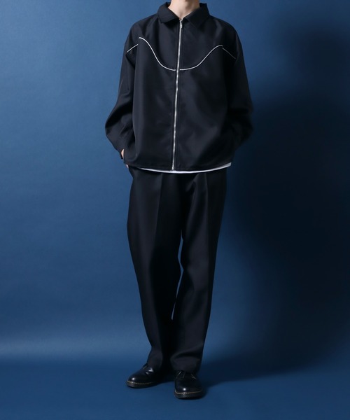 ANPAS(アンパス)の「Twill Fabric Oversized Western Shirt Jacket/ツイル オーバーサイズ ウエスタンシャツ ジャケット セットアップ対応(シャツ/ブラウス・メンズ・ブラック/ダークグリーン/ブラウン/グレイッシュブルー/グリーン系その他/ブラウン系その他・M/L)」の15枚目の写真