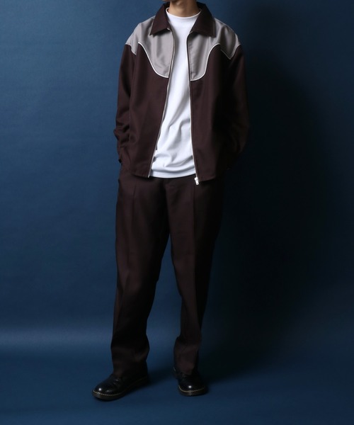 ANPAS(アンパス)の「Twill Fabric Oversized Western Shirt Jacket/ツイル オーバーサイズ ウエスタンシャツ ジャケット セットアップ対応(シャツ/ブラウス・メンズ・ブラック/ダークグリーン/ブラウン/グレイッシュブルー/グリーン系その他/ブラウン系その他・M/L)」の21枚目の写真